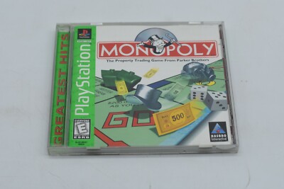 Playstation PS1 Monopoly Greatest Hits Sony 1998 Complete~FREE FAST US SHIPPING