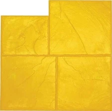 Brickform Concrete Texture Mat Large Ashlar Slate Hard Mat Yellow