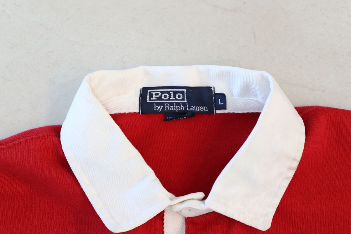 VTG Polo Ralph Lauren 1992 Stadium Plates Rugby Shirt sz L VTG Polo Ralph Lauren 1992 Stadium Plates Rugby Shirt sz L