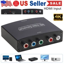 1080P YPbPr to HDMI Adapter Component R/L Audio Converter Video For DVD PS3 XBOX