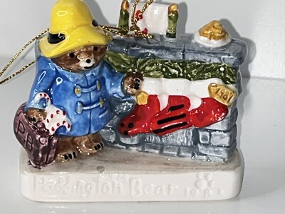 1981 Paddington Bear ''Bear Hopes'' Schmid Christmas Ornament 2nd limited Ed 3.25 