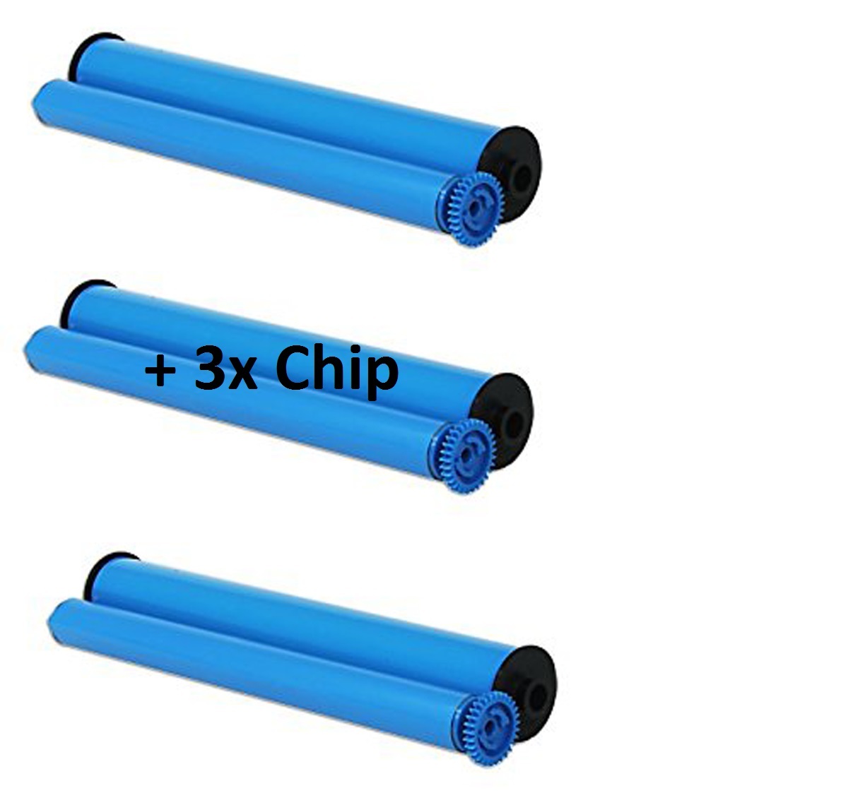 3 Faxrollen Chips für Philips PFA-351 Magic 5 ECO BASIC VOICE Primo, Smart-Nue