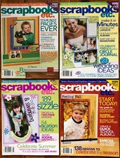 4 Scrapbooks Etc. Magazines, Issues Mar/Apr, May/Jun, Jul/Aug, Sep/Oct, 2005