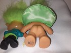 Russ Troll Doll Lot Mask Cape Green Hair Burger King Troll Kids Club Halloween — photo 3