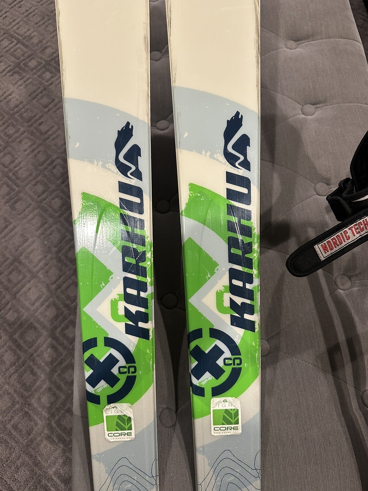 Karhu BC NNN Skis. 185cm XCD 10th Mountain. Waxless base. Poles Included eBay