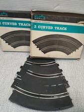 VTG. 1966 ELDON 1/32 Scale 2-CURVED TRACKS 3992 ROAD RACE ACCESSORIES 2PK 