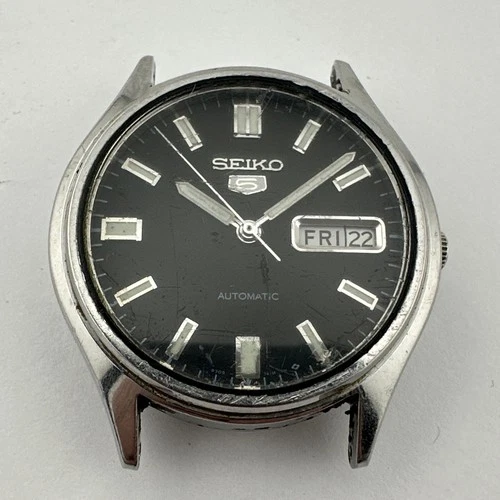Vintage Seiko 6309-7320 Stainless Steel Day Date - Running