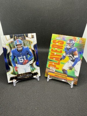 2025 Topps Chrome Abdul Carter Power Players Select White Shock Prizm /799 RC