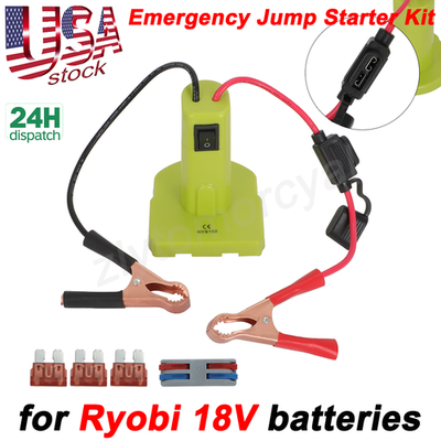 #ad For Ryobi 18V JUMP STARTER For Jump Starting Vehicles Mowers Tractors ATVs Boats $14.99