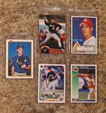 (5) Darryl Kile 1990 Bowman Rookie card RC 1991 Upper Deck 1992 Score Topps 2001. rookie card picture