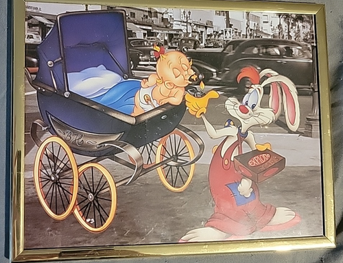 Disney Who Framed Roger Rabbit Picture With Baby Herman Rare! 10
