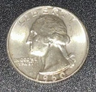 1960 D Washington Quarter BU Uncirculated 90% Silver 25c US Coin