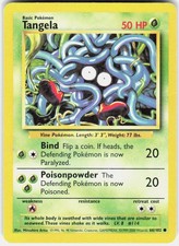 Pokemon TCG Tangela Base Set Unlimited 66/102 Common MP