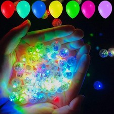 Mutilcolor LED Balloon Lights - 100pcs Mini Round Balls Long Standby Time Wat...