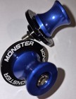 Ducati Monster Paddock Stand Bobbins Blue Aluminium 6mm Bobbin Motorcycle bike