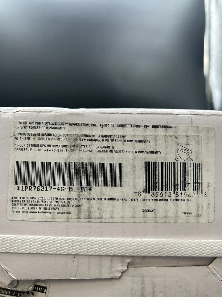 Kohler R76217-4G-BL Shower Set - Matte Black (READ!!) - Image 2 of 2