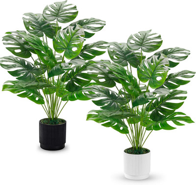 Btsd-Home 2 Stück 71Cm Kunstpflanze Kunstpflanzen Groß Fake Plant Monstera Pflan