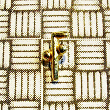 Two Ball Cane (Tubal-Cain) Masonic Freemasonry Gilt Tiny Pin Badge 8mm x 4mm