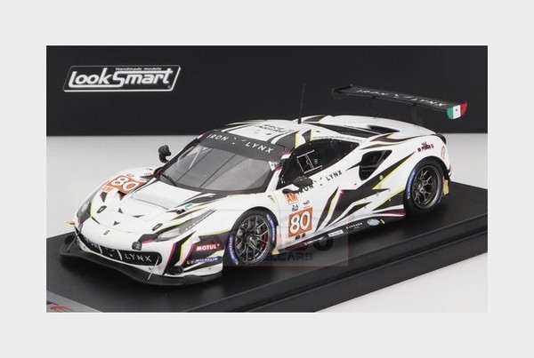 1:43 Looksmart Ferrari 488 Gte Evo #80 Le Mans 2022 Cressoni Fisichella LSLM152-image