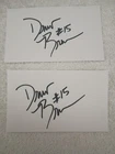 2 Drew Brees Signed Autographed Index Cards Purdue Football  New Orleans Saints