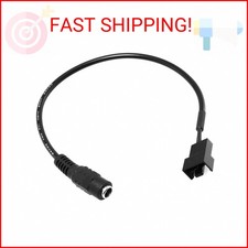 DGZZI 5.5x2.1mm DC Female Plug to 4Pin Male PC Fan Power Supply Adapter