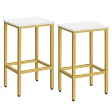 Bar Stools Set of 2 Bar Chairs Kitchen Breakfast Bar Stools with Footrest 25....