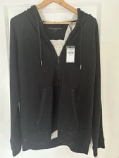 John Varvatos Mens Full Zip Hoodie Sweatshirt Size Large New W/Tags