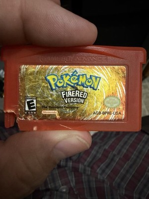 Pokemon Fire Red GBA Cartridge Authentic Tested & Saves  DAMAGED 