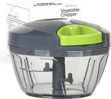 Manual Food Processor Vegetable Chopper, Port...