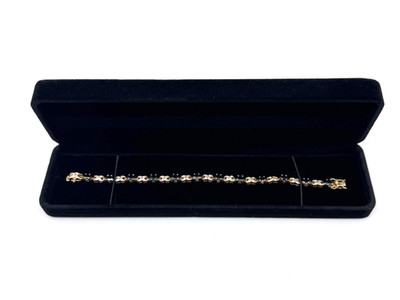 Dee Berkley Schmuck Silber goldfarben Strass Tennis Armband DBJ 925 8,5''