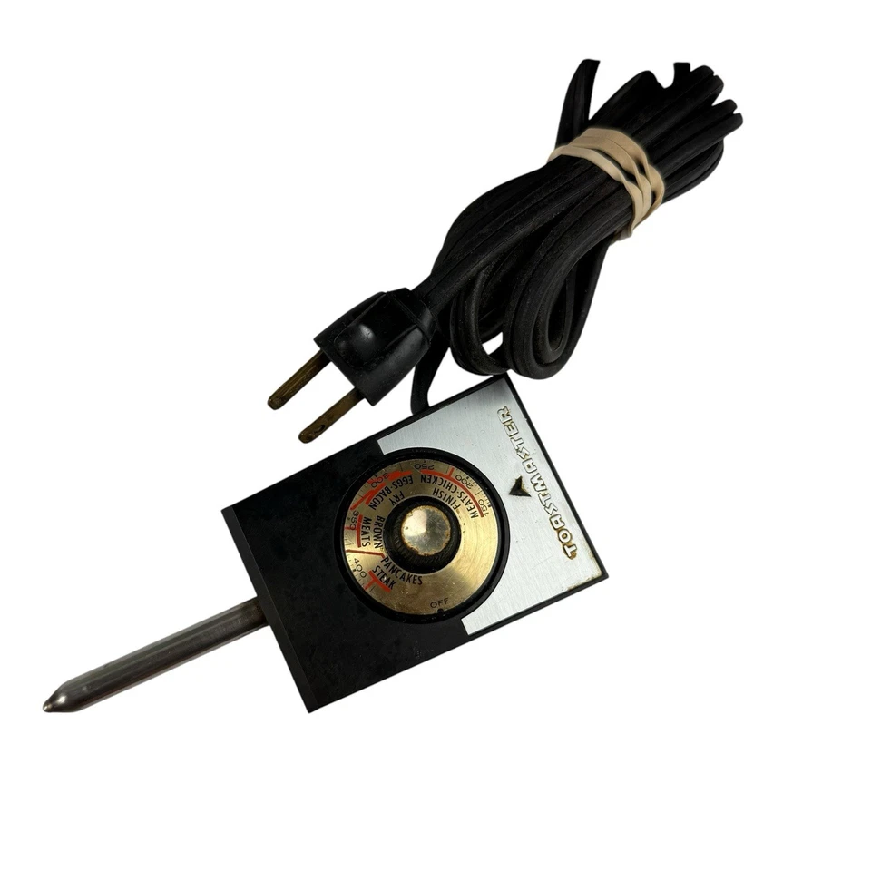 Sartén eléctrica Toastmaster sumergible de acero inoxidable vintage años 60 MCM P803 Foto 3 de 4