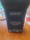 New In Box 4 (Four) WATERFORD Marquis VINTAGE Champagne Flutes / Glass-Signed