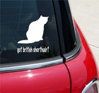 Got British Shorthair? Cat Graphic Decal Sticker Art Car Wall Decor