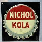 Vintage embossed tin Nichol Kola Soda sign