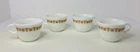 Set Of 4 Vintage Pyrex Corning Ware Tea Coffee Cups Mugs Butterfly Gold
