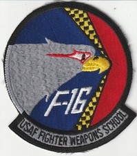 USAF air force Fighter Weapons School F-16 Division Nellis AFB Nevada patch
