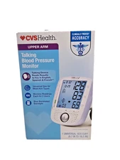 CVS Health Talking Blood Pressure Monitor - Universal Size Upper Arm- New