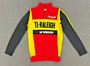 Maillot De Cyclisme Vintage Campagnolo, Design Tricolore, Taille XL, Manches Courtes, Demi-zip, Fabriqué En Italie