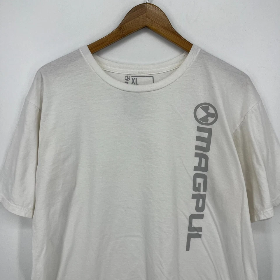 Magpul T-Shirt Men's Size XL White Short Sleeve Crew Neck Logo Cotton - Image 2 of 4