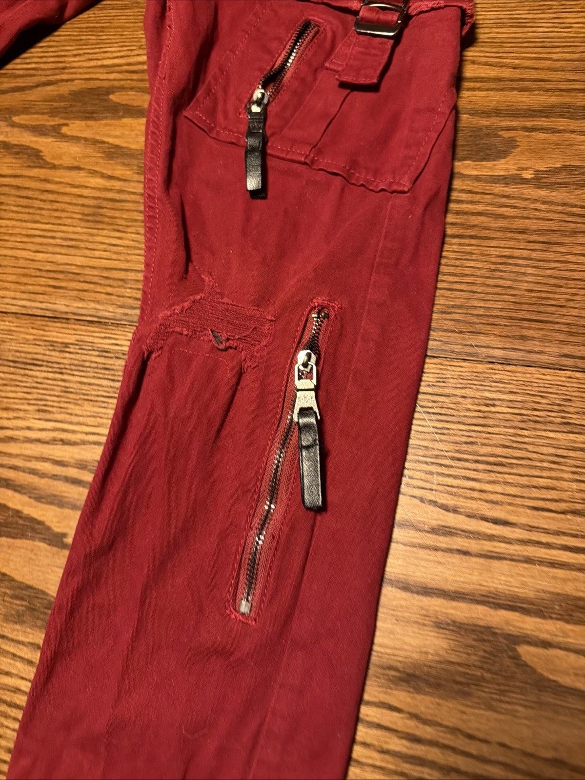 Smuggler’s Moon Red Multipocket Distressed Jean 3… - image 2