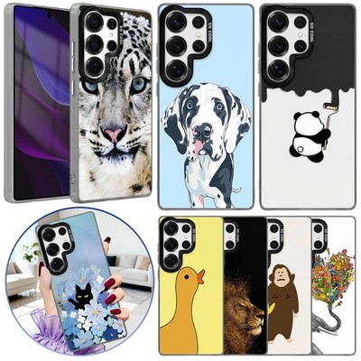 Cute Cartoon Phone Cover IMD Tech Case For Samsung S25 S26 Ultra S24 S23 S22 S21