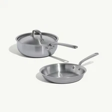 Stainless Essential Set -Saucier + Frying Pan Set-FREE SHIP