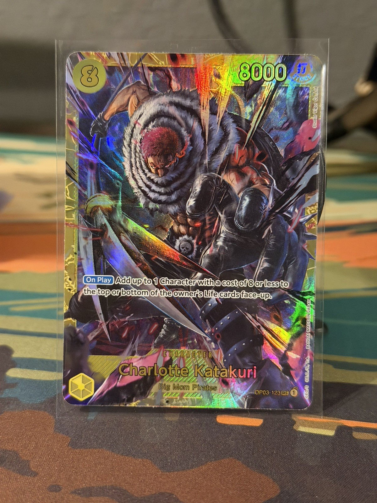 One Piece TCG - Charlotte Katakuri (123) SEC #OP03-123 Pillars of Strength NM