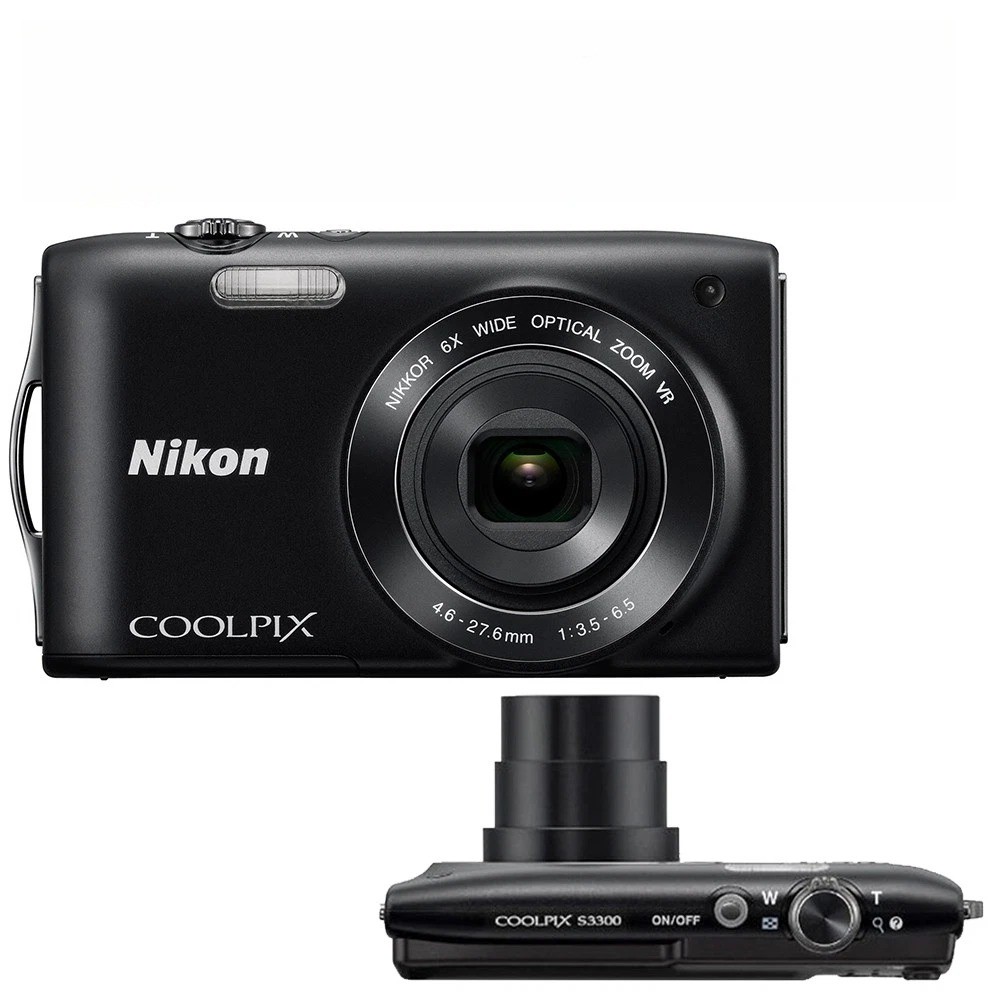 NIKON coolpix S3300 CCDセンサー コンデジ Nikon COOLPIX S3300 Digital Camera 16.0MP 6X Optical Zoom Black