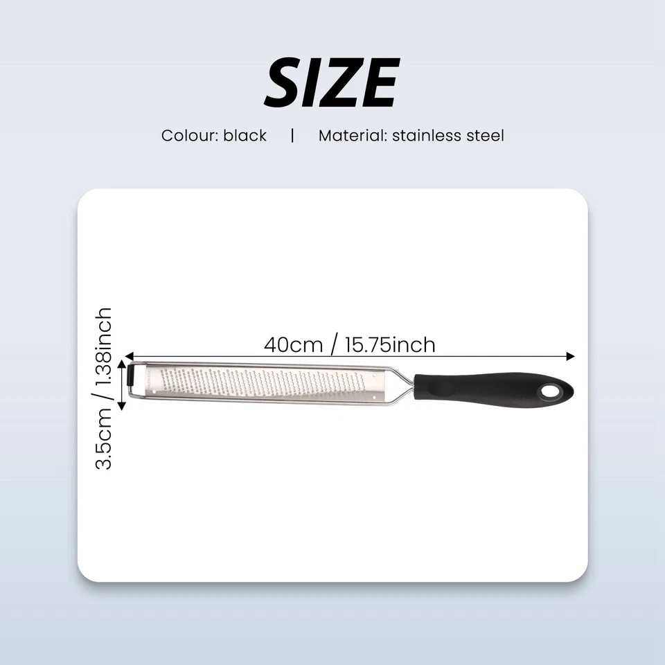 2X(Zitronen Zester & KäSe Reibe - Edelstahl - KüChen Werkzeug, Muskatnuss, 7841 - Bild 3 von 3