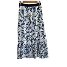 Auth ARMANIEX - White Navy Women's Skirt