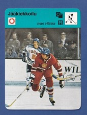 1980 Finnish Sportscaster ice hockey #2455 Ivan Hlinka Czechoslovakia