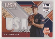 2020 Elite Extra Edition USA Baseball Material Orange 162/199 Matthew Allan 0ai3
