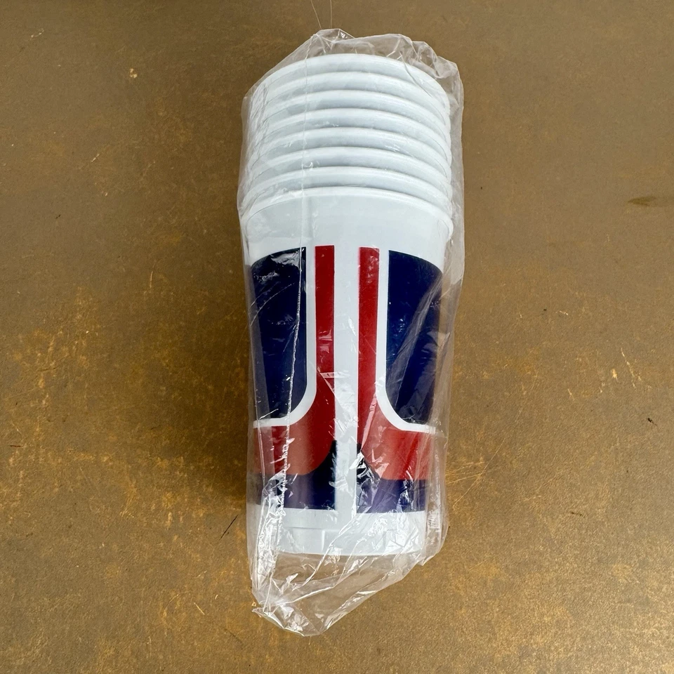 2 Ole Miss Plastic Tablecovers Cups University Of Mississippi Licensed Party USA - Image 3 of 4