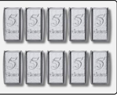#ad 10 Silver Bars 3 grams Pure 999 Fine Solid 5GN Bars Bullion Precious Metals Shot $25.00